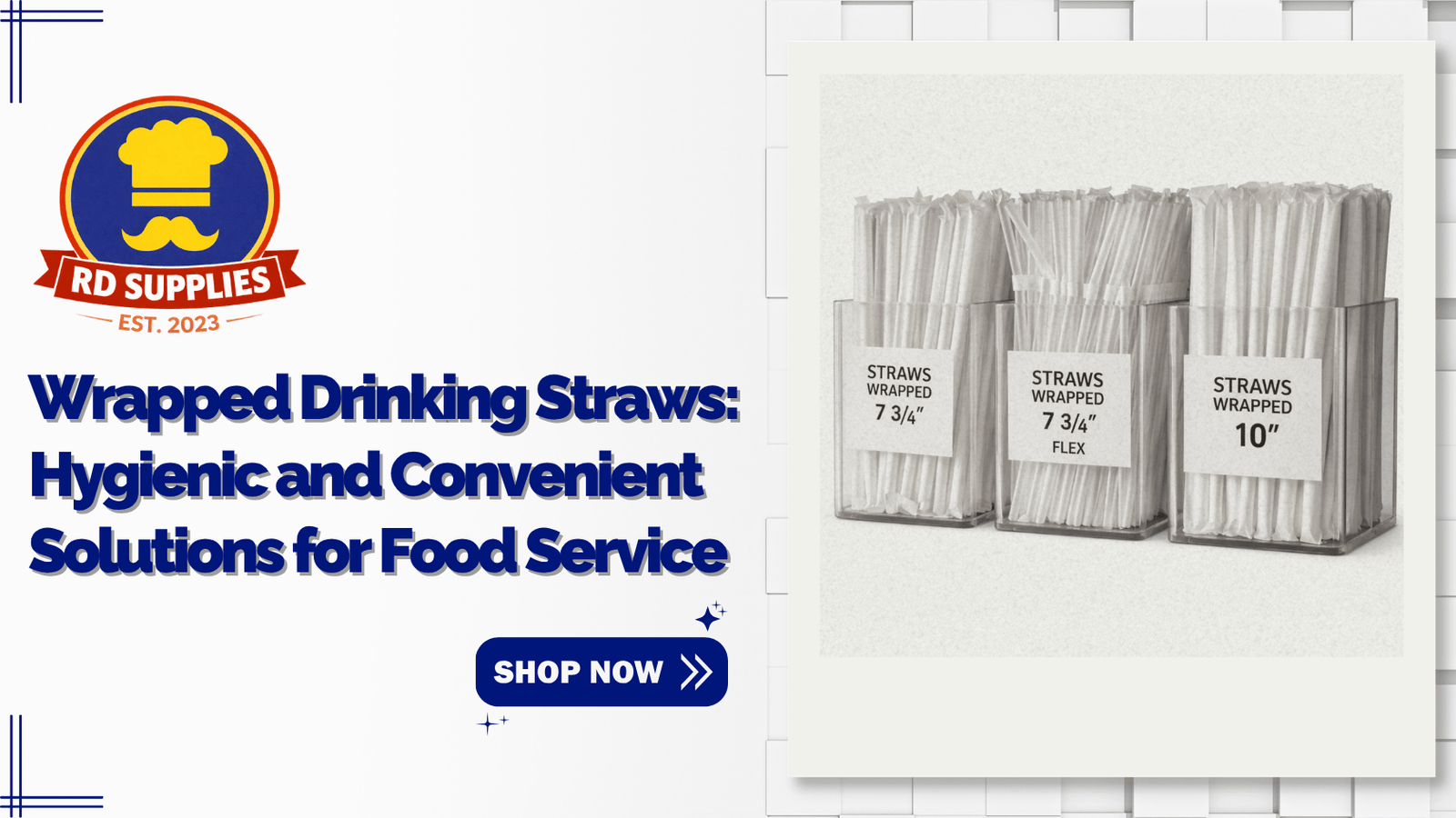 Wrapped Drinking Straws