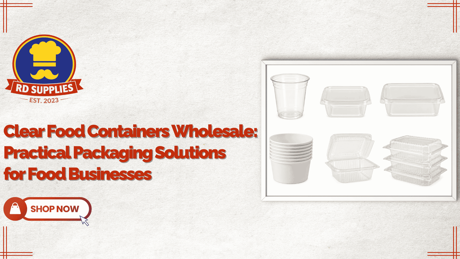 Clear Food Containers Wholesale