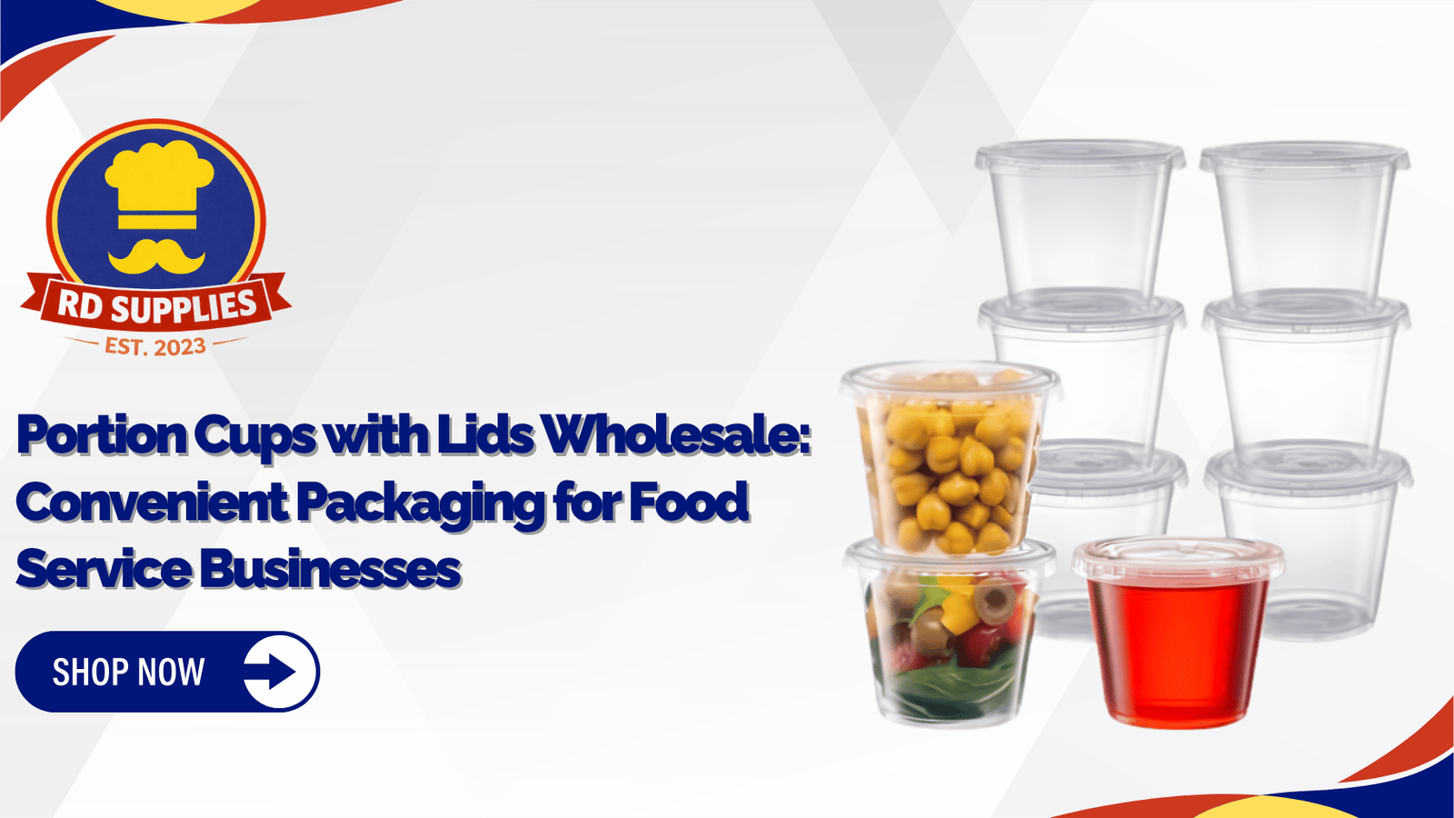 Portion Cups with Lids Wholesale