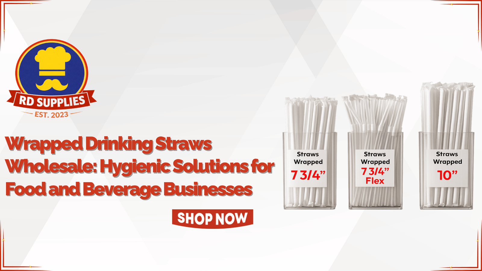 Wrapped Drinking Straws Wholesale