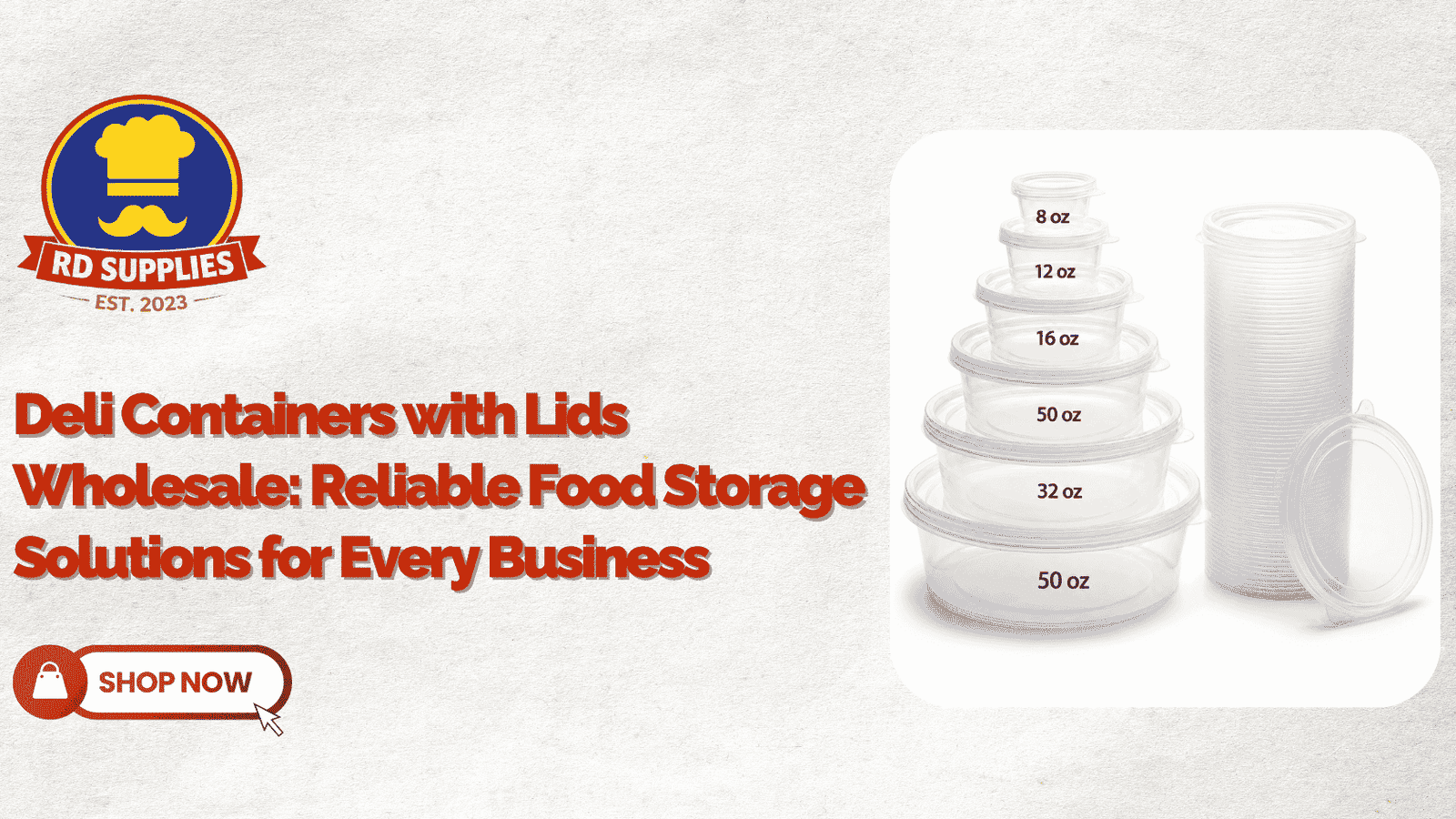 Deli Containers with Lids Wholesale