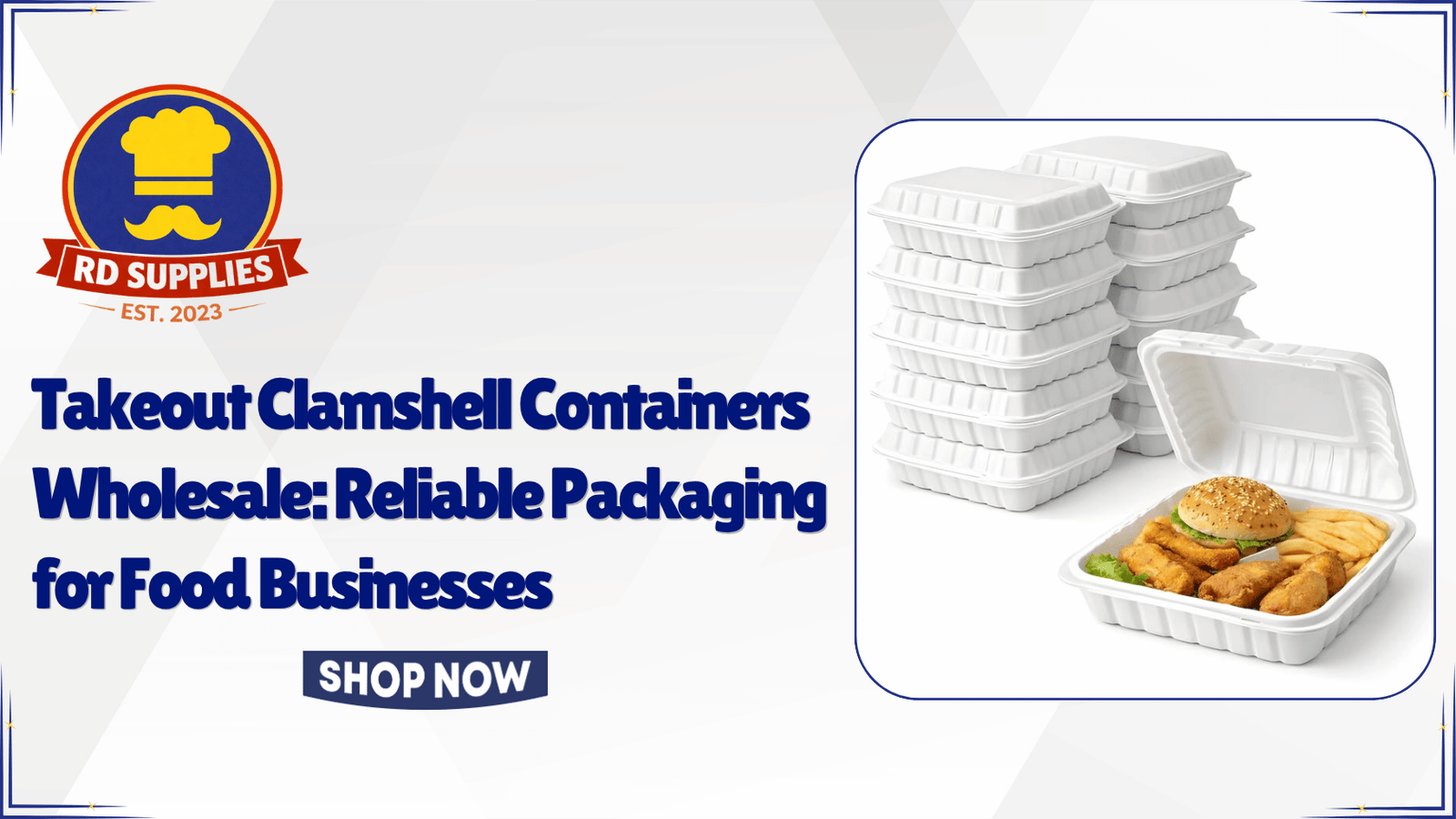 Takeout Clamshell Containers Wholesale